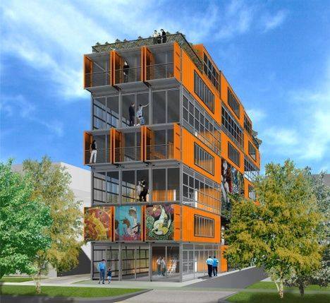 Tổ hợp nhà container, nhà vệ sinh công cộng lắp ghép số 313