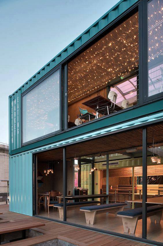 Mẫu thiết kế quán cafe bằng container số 318